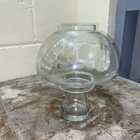 Other - Vintage 70’s Inspired Cottagecore  Hippie Glass Mushroom shaped 2 Piece Vase New